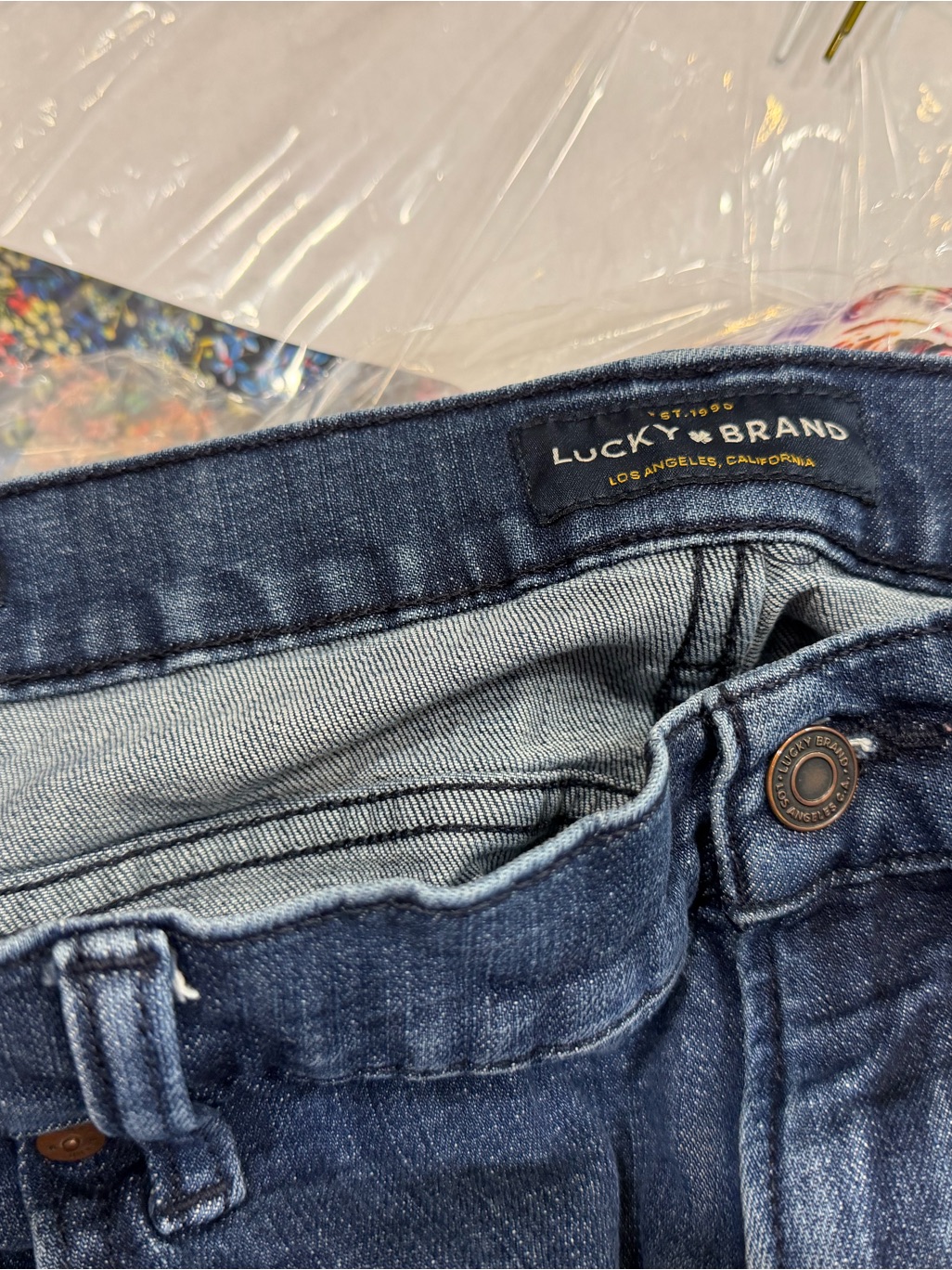 Lucky Brand Mens Dark Indigo Bootcut Jeans